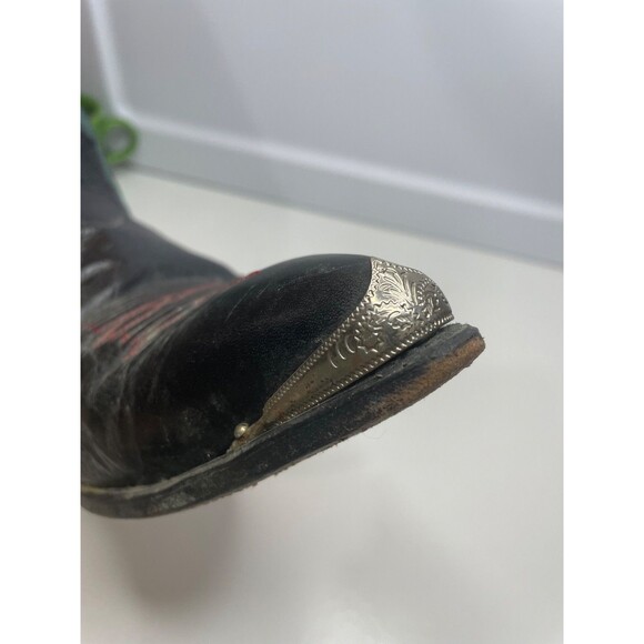 Code West Women’s Size: 9 M Teal Green Leather Cowboy Boots USA Vintage - Picture 6 of 16